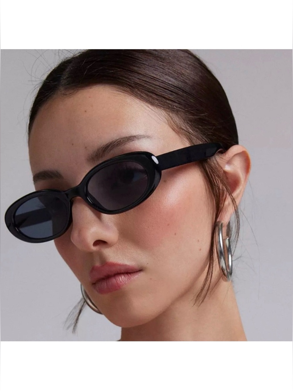 JASON WU Black Oval Sunglasses NWT